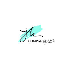 Initial Letter jk Logo - Handwritten Signature Logo