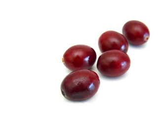 Cranberry isolated on white background