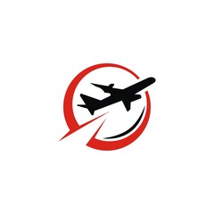 Airplane icons. Airlines. Plane logo template