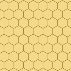 Honey comb background / wallpaper. Simple vector pattern illustration of honeycomp cells.