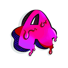 Letter illustration A