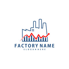 Stats Factory logo design vector, Creative Factory logo design Template Illustration