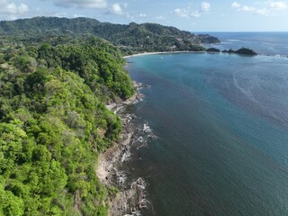 Aerial view of Punta Leona and Playa Agujas near Jaco Beach, Costa RIca