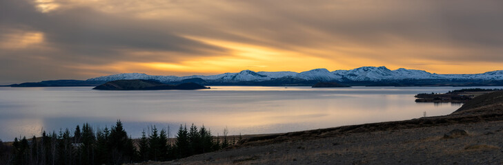 Danau Leirvogsvatn, Iceland - a beautiful lake on the golden circle route from Reykjavík