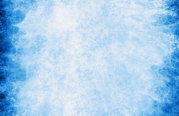 distressed surface in light blue with deep blue dark edges, textural background, lighter center