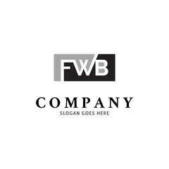 Initial Letter FWB Icon Vector Logo Template Illustration Design