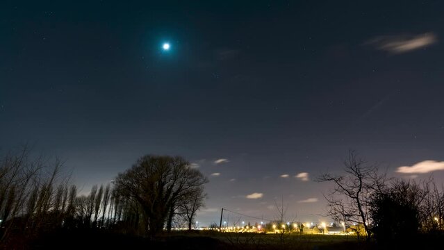 Nuit &eacute;toil&eacute;e &agrave; Calais France