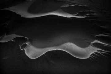 Black and white sand
