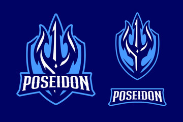 Poseidon sport logo design