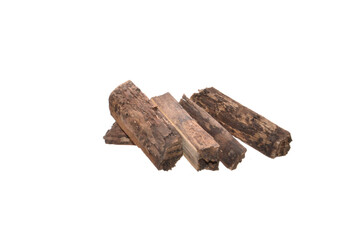 firewood isolated on white background