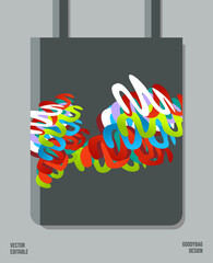 Unique Pattern on Goody bag : Vector Illustration