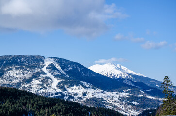 Fototapeta na wymiar snow covered mountains in Slovakia 