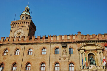 Obraz premium Il Palazzo d'Accursio a Bologna, Italia.