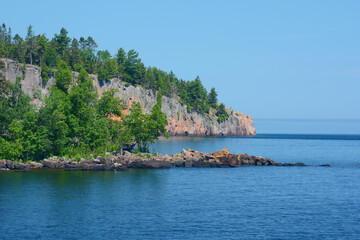 Obraz premium Summer Vista On Shovel Point - North Shore Of Lake Superior Minnesota