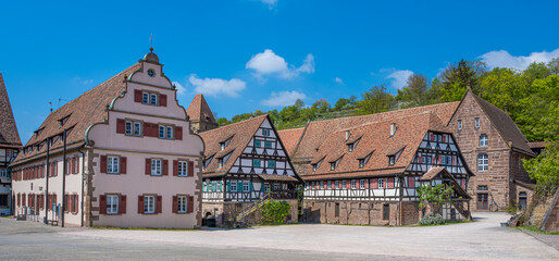 Fototapeta premium Maulbronn Monastery is a former Cistercian abbey and one of the best-preserved in Europe. Baden Wuerttemberg, Germany,