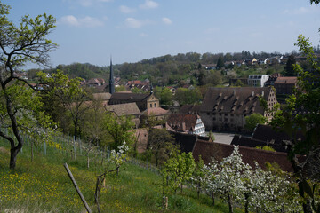 Maulbronn Monastery is a former Cistercian abbey and one of the best-preserved in Europe. Baden Wuerttemberg, Germany,