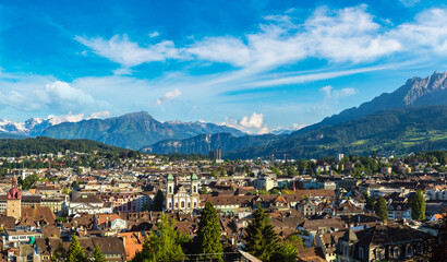 Obraz premium Panoramic view of Lucerne