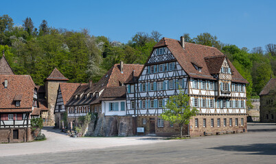 Maulbronn Monastery is a former Cistercian abbey and one of the best-preserved in Europe. Baden Wuerttemberg, Germany,