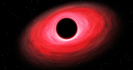 Black holes 3d rendering. Mysterious and Wormhole dimension.