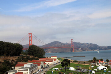 Golden gate bridge in San Francisco in California, USA