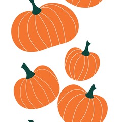 Halloween seamless pumpkin pattern for fabrics and textiles and packaging and gifts and cards and linens and kids