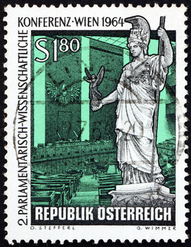Postage stamp Austria 1964 Pallas Athena