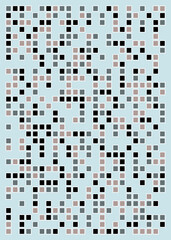 Fototapeta premium Offset Quads generative art background art illustration