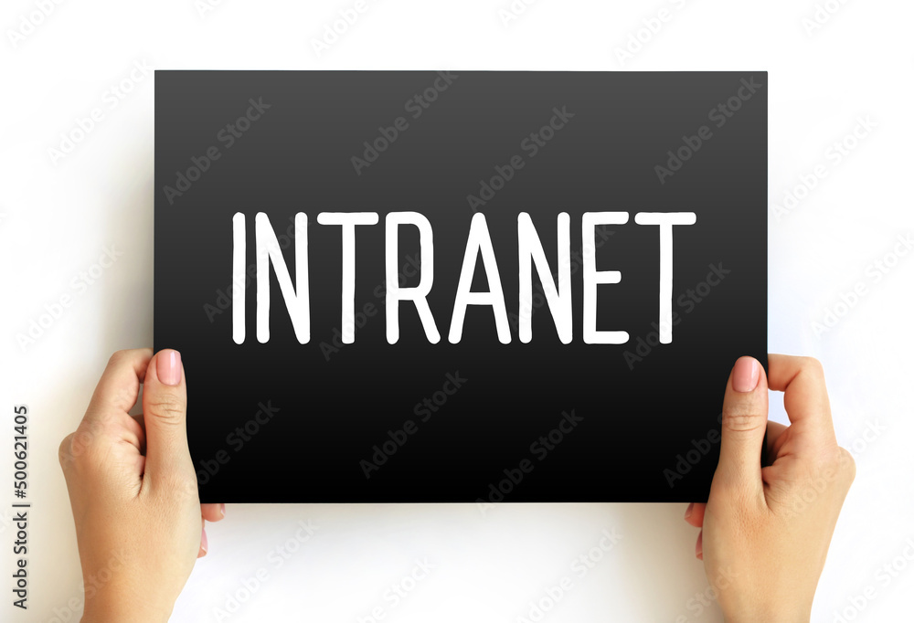 Aufkleber intranet - computer network for sharing information, collaboration tools, and other computing servic