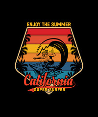 Enjoy the summer California super surfer