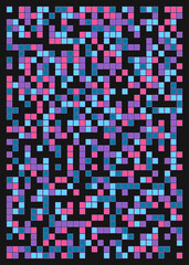 Fototapeta premium Offset Quads generative art background art illustration