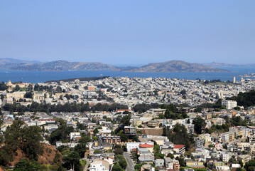 Fototapeta na wymiar View of San Francisco in California, USA