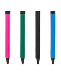 pens for writing, on a white background in isolation, collage