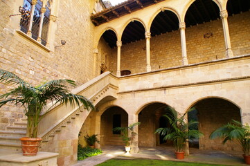 Fototapeta na wymiar Castillo de Santa Florentina s.XI, Canet de Mar, Barcelona.
