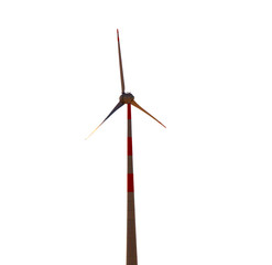 A wind generator isolated in white