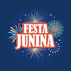   Festa junina background. Celebration for  party festival Free Vector illustration colorful design