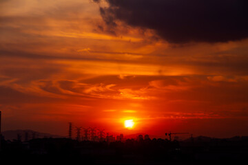 p&ocirc;r do sol em S&atilde;o Paulo