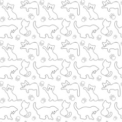 seamless pattern with the stylized elements