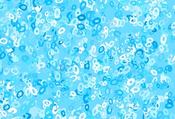 Light Blue, Yellow vector pattern with spheres.