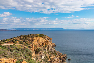 Fototapeta na wymiar Cape Sounion, Aegean Sea, Greece.