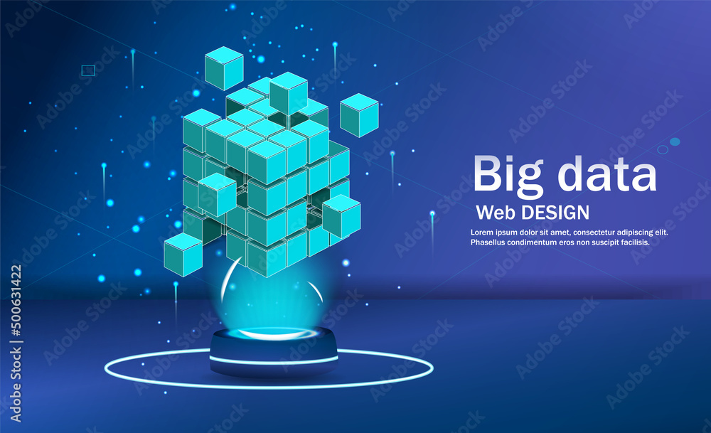 Poster big data. analysis and information. managing and analyzing information about the distribution of acc