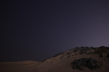 Fototapeta na wymiar The Orion constellation over the Arabian Desert.