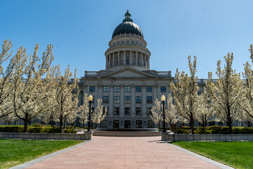 Utah State Capitol Building on a Sunny Spring Day