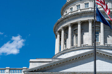 Utah State Capitol Building on a Sunny Spring Day