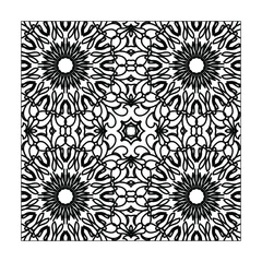 Mandala seamless pattern floral ornament