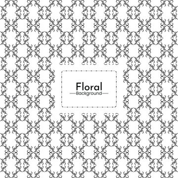 Black White Floral Background Pattern Vector Graphics Design Premium Vector
