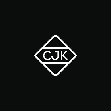 CJK letter design for logo and icon.CJK monogram logo.vector illustration with black background.