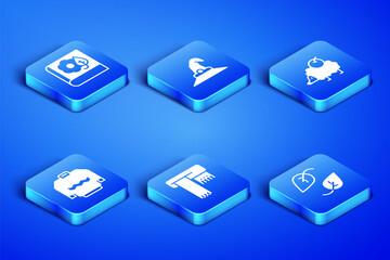 Set Leaf, Herbarium, Winter scarf, Sweater, Witch hat and Hedgehog icon. Vector