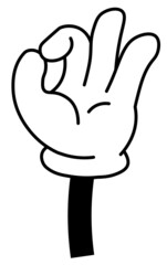 Okay hand gesture, nonverbal communication talk