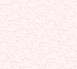 light pink background with hearts doodles wallpaper