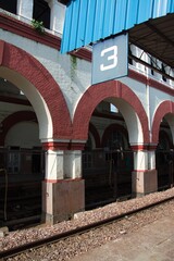 A railway station in India.